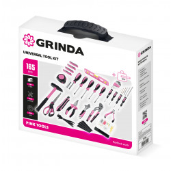 22109 Универсальный набор инструмента GRINDA Pink Force 165 предм