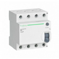 Выключатель дифференциального тока (УЗО) 4п 63А 300мА тип AC City9 Set 400В SE C9R66463
