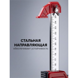 33197 Подъемник универсальный ЗУБР 130 кг, 150 мм подъем, нейлоновый корпус, стальная хромированная рейка
