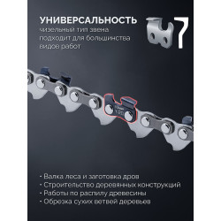 71320-15 ЗУБР тип 20, 15 см, шаг 3/10″, паз 1.1 мм, 34 звеньев, цепь