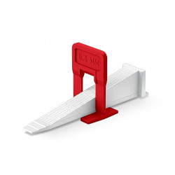 33840-H50 STAYER СВП TileFix, комплект: 0,5 мм, зажим + клин, 50 + 50 шт, система выравнивания плитки ″ворота″ (33840-H50)
