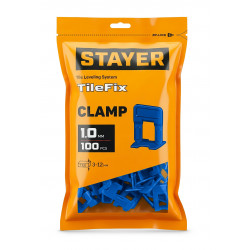 33845-100 STAYER СВП TileFix, 1,0 мм, 100 шт, система выравнивания плитки ″ворота″ (33845-100)