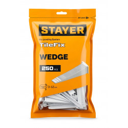 33849-250 STAYER СВП TileFix, клин 250 шт, система выравнивания плитки ″ворота″ (33849-250)