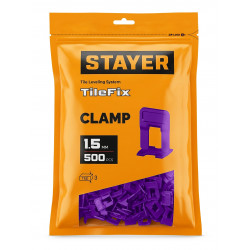 33846-500 STAYER СВП TileFix, 1,5 мм, 500 шт, система выравнивания плитки ″ворота″ (33846-500)