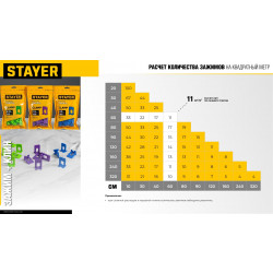 33847-100 STAYER СВП TileFix, 2,0 мм, 100 шт, система выравнивания плитки ″ворота″ (33847-100)