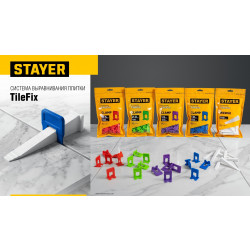 33847-100 STAYER СВП TileFix, 2,0 мм, 100 шт, система выравнивания плитки ″ворота″ (33847-100)
