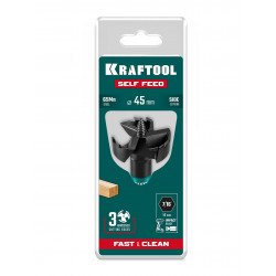 29951-45 KRAFTOOL SELF FEED d 45 мм, сверло по дереву самоврезающееся (29951-45)