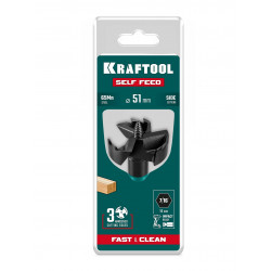 29951-51 KRAFTOOL SELF FEED d 51 мм, сверло по дереву самоврезающееся (29951-51)