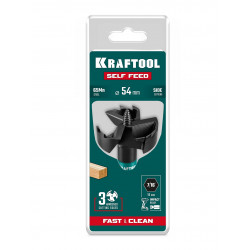 29951-54 KRAFTOOL SELF FEED d 54 мм, сверло по дереву самоврезающееся (29951-54)