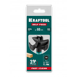 29951-60 KRAFTOOL SELF FEED d 60 мм, сверло по дереву самоврезающееся (29951-60)