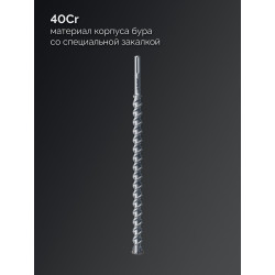 29350-610-25_z03 ЗУБР ПРОФИ-4Х 25x610/720 мм, SDS-max бур, ПРОФЕССИОНАЛ (29350-610-25)