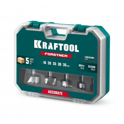 29950-H5 KRAFTOOL FORSTNER 5шт (d16-35 мм), набор сверл Форстнера (29950-H5)