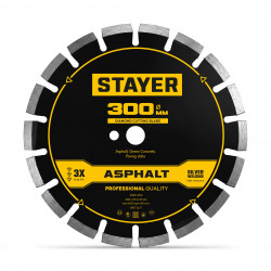 3669-300 STAYER ASPHALT 300 мм, диск алмазный по асфальту, PROFESSIONAL
