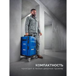 38170-L ЗУБР МОДУЛЬ-L, 247 x 402 х 302 мм, пластиковый ящик для инструментов, Профессионал