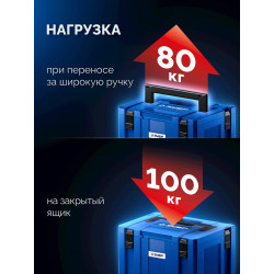 38170-M ЗУБР МОДУЛЬ-М 166 х 402 х 302 мм, пластиковый ящик для инструментов, Профессионал
