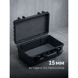 38147-18 ЗУБР СЕЙФЕР-18, 460 х 310 х 190 мм, (18″), ударопрочный пластиковый ящик