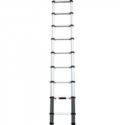 392800 Алюминиевая телескопическая приставная лестница 2,6 м (Haupa)