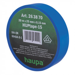 263870 Изолента ПВХ, цвет синий, шир. 25 мм, длина 20 м, d 74 мм (Haupa)